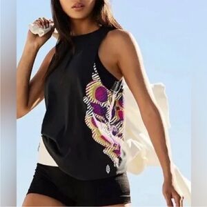 FP movement Stylish Black and Purple Women's Top